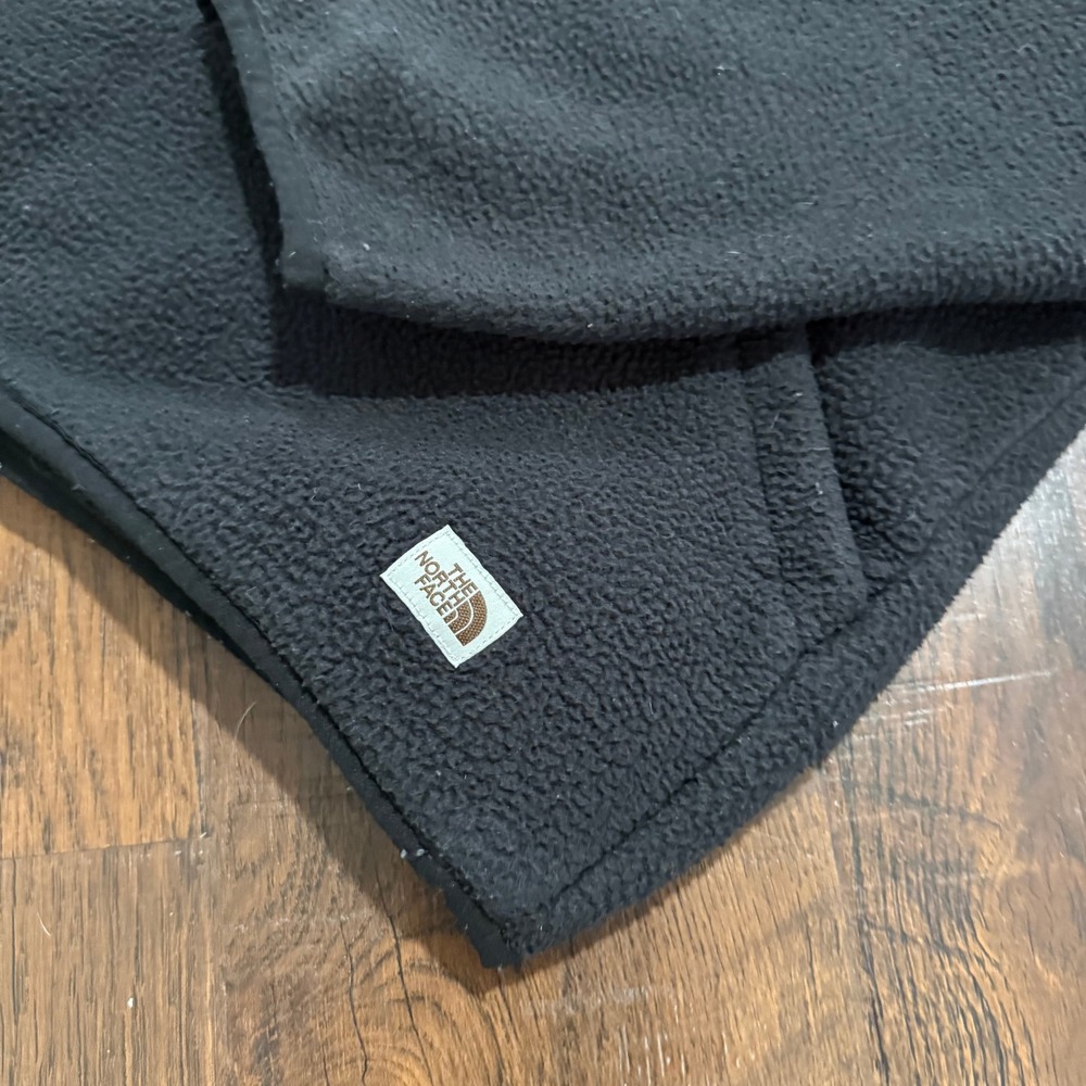 The North Face Jacket Men M Black Carbondale 1/4 Snap Fleece Pullover Hooded - Picture 2 of 7